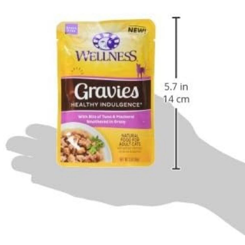 Wellness Natural Pet Food Healthy Indulgence Grain Free Wet Cat Food, Tuna and M - Picture 2 of 2